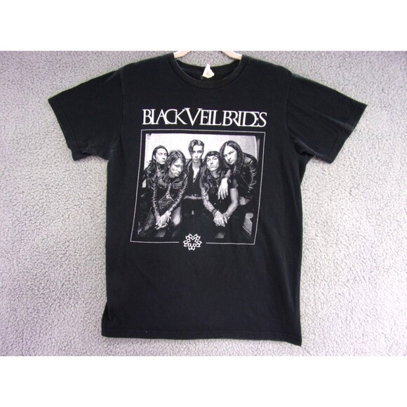 Black Veil Brides Shirt Mens Medium Vintage Short Sleeve Emo Band
